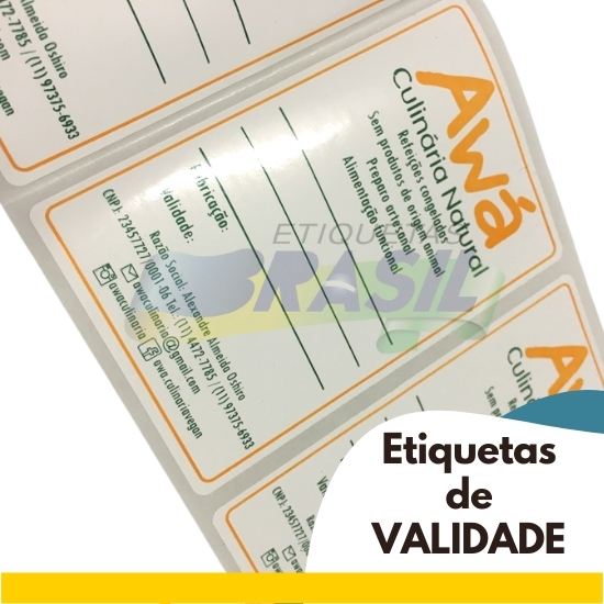 Etiquetas de Validade 