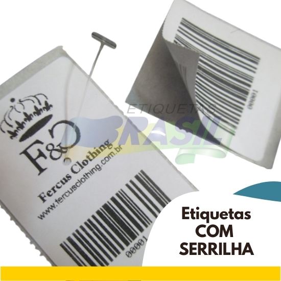 Etiquetas com Serrilha