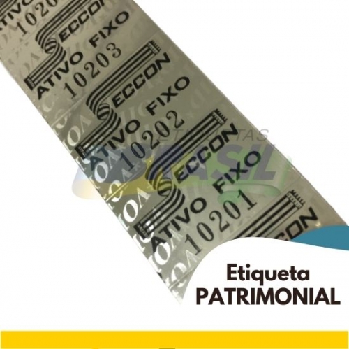 etiqueta de patrimonio