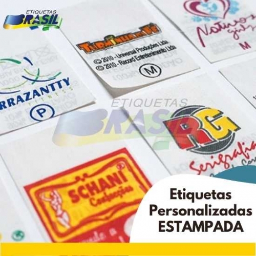 etiquetas personalizadas estampadas