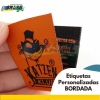 etiqueta personalizada bordada