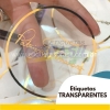 etiqueta transparente